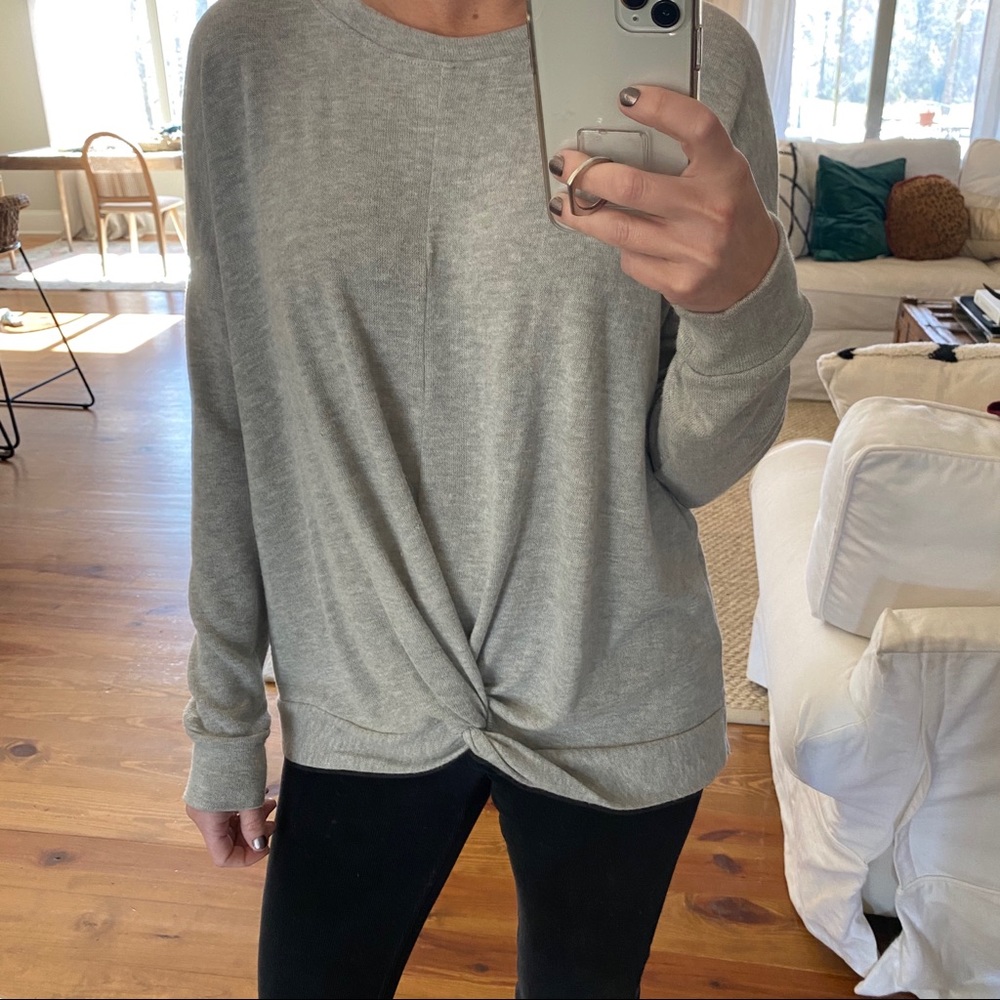 Gray sweater